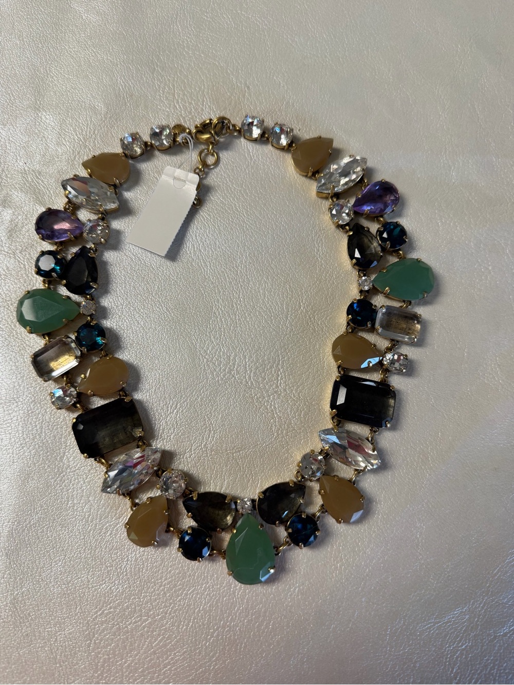 J. Crew Multi-Color Crystal Statement Necklace